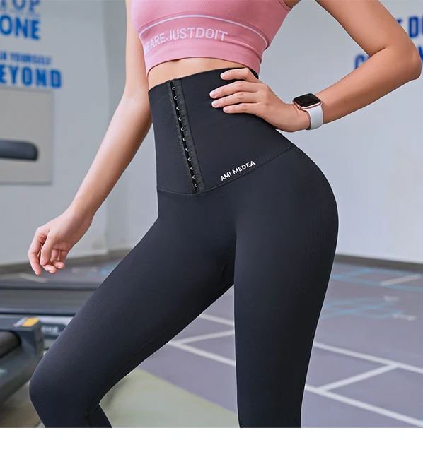 Sports Seamless Leggins Postpartum High Waist Shapewear Corset Leggings  Women Push Up Running Workout Gym Fitness Yoga Pants