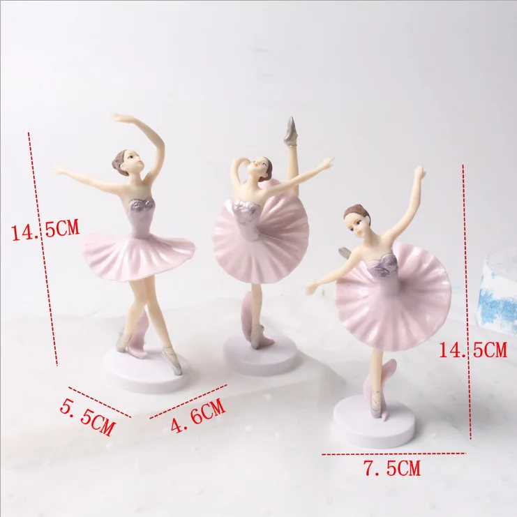 3 PCS PINK 6 шт./партия Сказочный Сад миниатюры DIY орнамент украшение для ремесла украшения дома мультфильм подарки стол автомобиль торт Декор - Цвет: 3 PCS PINK