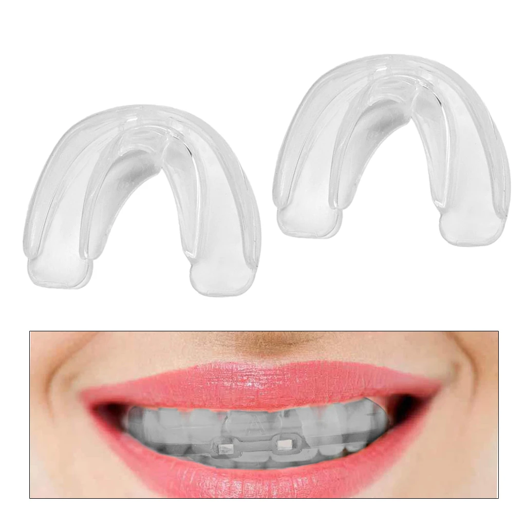 2Pcs  Retainer Braces, Adult Teeth Straightening Retainer  Appliance, Mouth Guard for Grinding Teeth