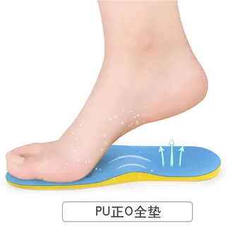 

New Blue Flat Foot Orthopedic Insole Pu Leather Correction X-Shaped Legs Inside And Outside Splayfoot Correction Foot Care Tool
