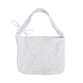 

New Daisy Series Shoulder Bag Pleated Shoulder Strap Adjustable Crossbody Bag Women Canvas Luxury Handbag Book Bag