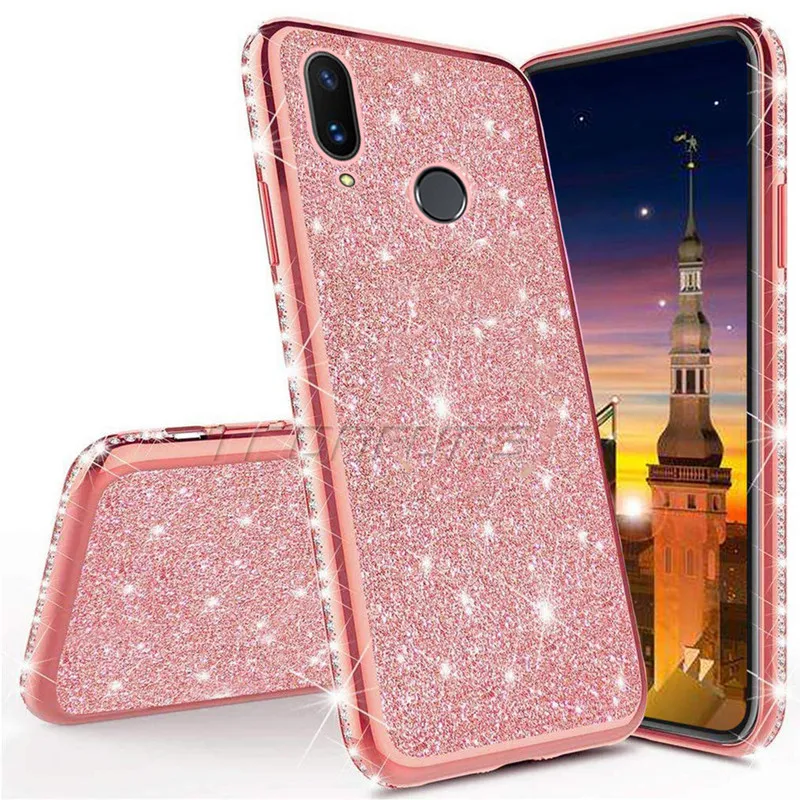 Мягкий с бриллиантовым блеском чехол для huawei P30 P20 P Smart плюс Y5 Y6 Y7 Y9 Prime Pro Honor 10i 20i 20 10 Lite 8X 8C 8A 8S крышка