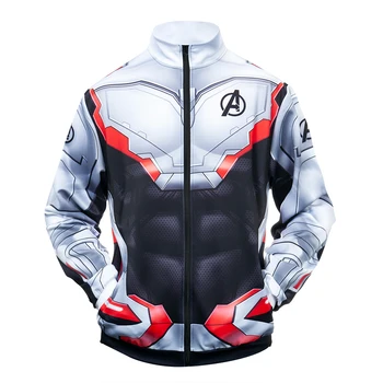 

Superhero End Game Quantum Realm Suit Cosplay 3D Printed Costume Premium Zipper Jacket Coat Sweatshirt Tracksuit Fitness Gym Top