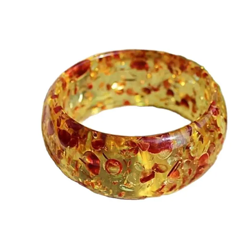 

Beautiful Amber Bracelet Beeswax Bracelet Wide Bangle