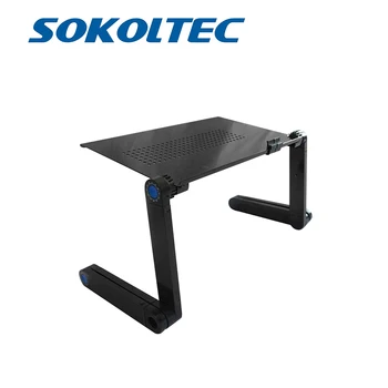 

Fast Dispatch Sokoltec laptop stand computer desk portable notebook folding table 360 degree adjustable aluminum lazy table