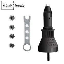 Perceuse de rivetage sans fil, pistolet à écrou à Rivet électrique, perceuse de rivetage sans fil, adaptateur outil d'écrou d'insertion, perceuses électriques de manucure, accessoires 