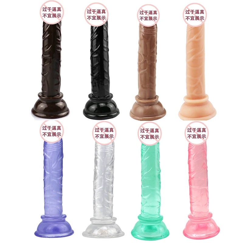 

Erotic Soft Jelly Dildo Anal Butt Plug Realistic Penis Strong Suction Cup Dick Toy for Adult G-spot Orgasm Sex Toys for Woman