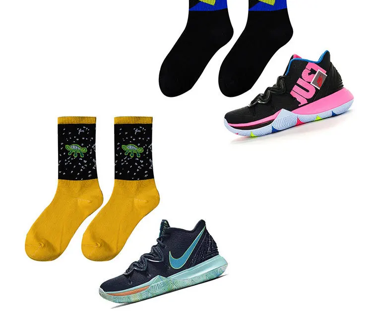 Горячая Распродажа, модные мужские носки из хлопка с персонажами из мультфильмов, повседневные носки унисекс, Harajuku, креативные носки в стиле хип-хоп, счастливый скейтборд