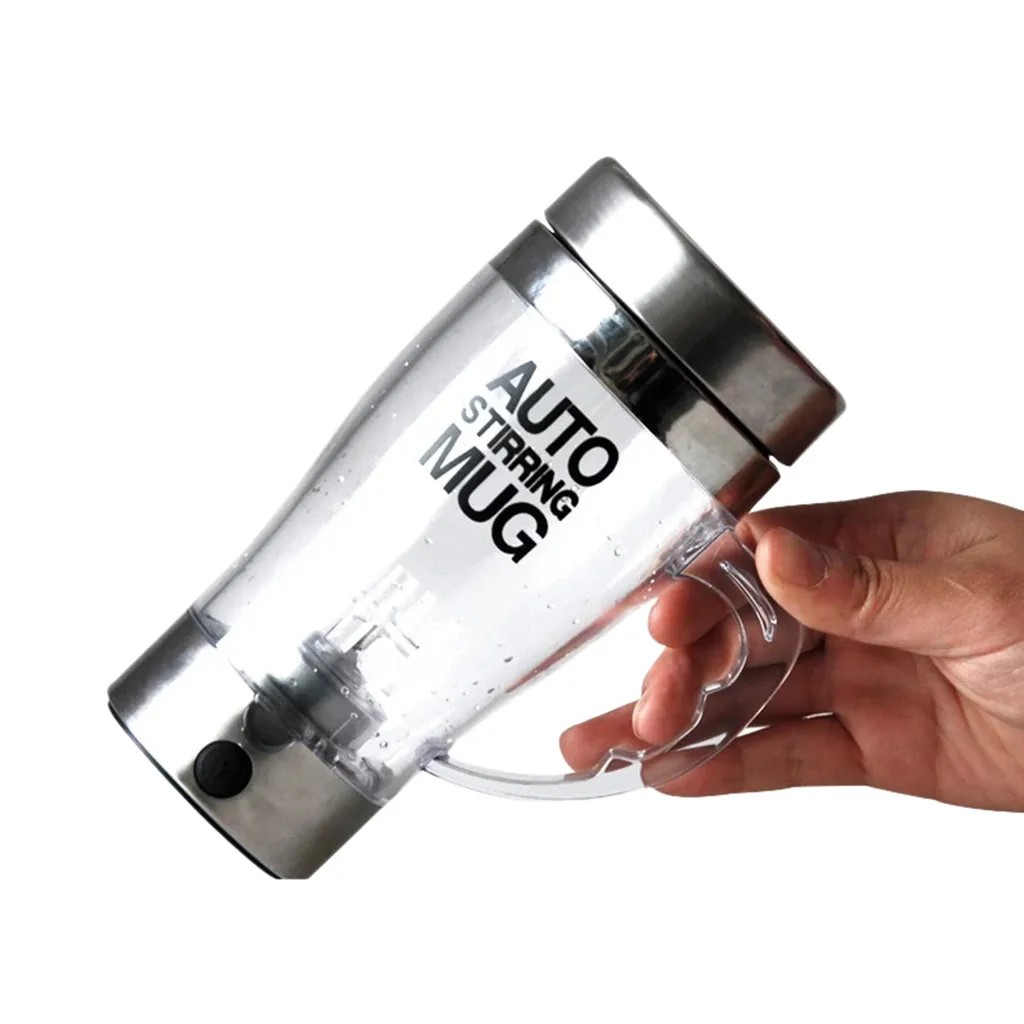 Новая кружка-мешалка ленивое электрическое кофейное чашку из нержавеющей стали с крышкой самосмешивающаяся чашка Авто магнитное, перемешивающее кофейное кружка
