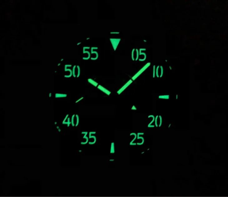 Сапфировое стекло 44 мм PARNIS GMT автоматический механический механизм светящийся черный циферблат Автоматическая Дата мужские часы P204-P8