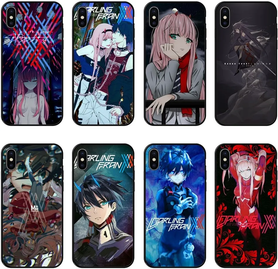 

For iPhone XS MAX Case Popular anime DARLING in the FRANXX luffy Phone Case For iPhone 6 6S 7 8 Plus X XS XR Soft TPU Case