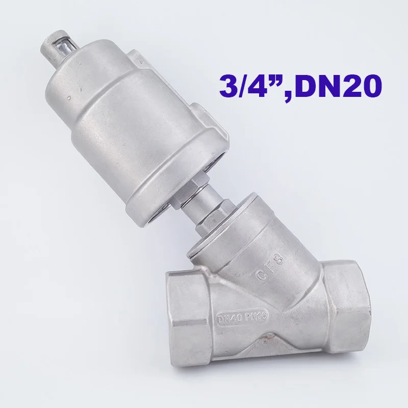 16bar Pneumatic Angle Valve Seat Actuator Single/double Steam Stainless