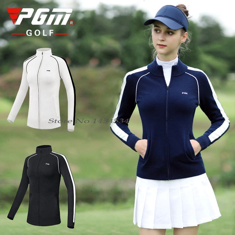 PGM suéter de manga larga para mujer, de Golf/Tenis, ropa deportiva ajustada mujer, abrigo cálido de lana mercerizada, Otoño e Invierno|Chaquetas de - AliExpress
