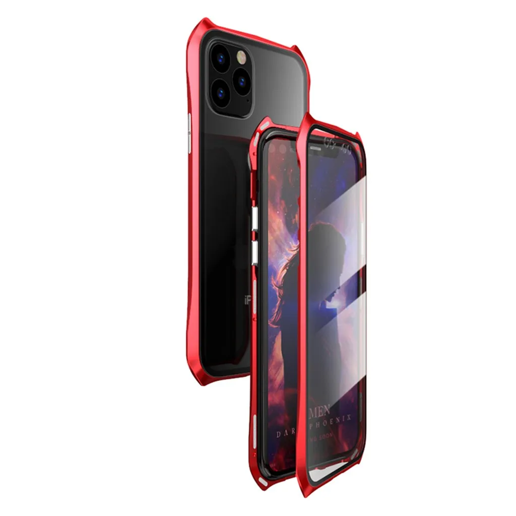 Чехол для телефона для IPhone 11 чехол дизайн летучая мышь металлическое закаленное стекло для IPhone 11 Pro Max серия Магнитная Защитная крышка оболочка 19Sep