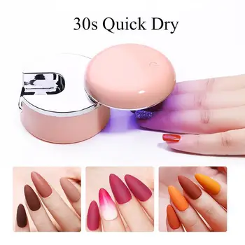 

3W Mini Monodactylism LED UV Lamp Nail Dryer USB Phone Shape Black Red UV Gel Nail Art Fast Drying uv lamp nail lamp Portable
