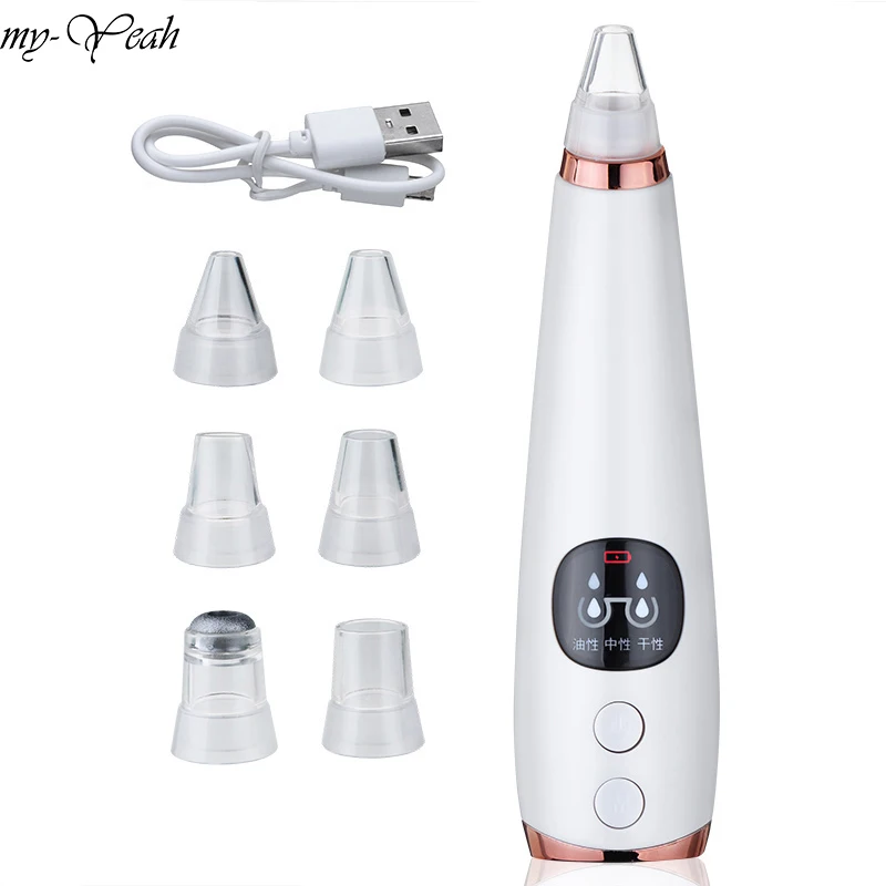 

Blackhead Remover Nose Acne Pimple Black Point Vacuum Suction Machine Face Deep Pore Cleaner Skin Care SPA Facial Beauty Tools