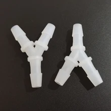 

1/4" 6mm PVDF Y fitting /ozone resistant Y joint corrosion resistant three way plastic connectors Air Pump tank joint