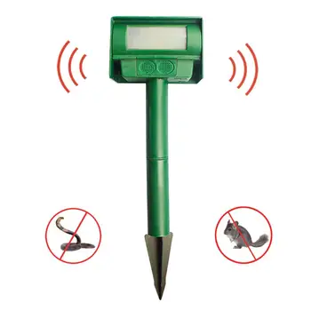 

Solar Ultrasonic Pest Repeller Square Mice Snake Rodent Repeller Electronic Ultrasonic Rat Mouse Repeller For Home Garden