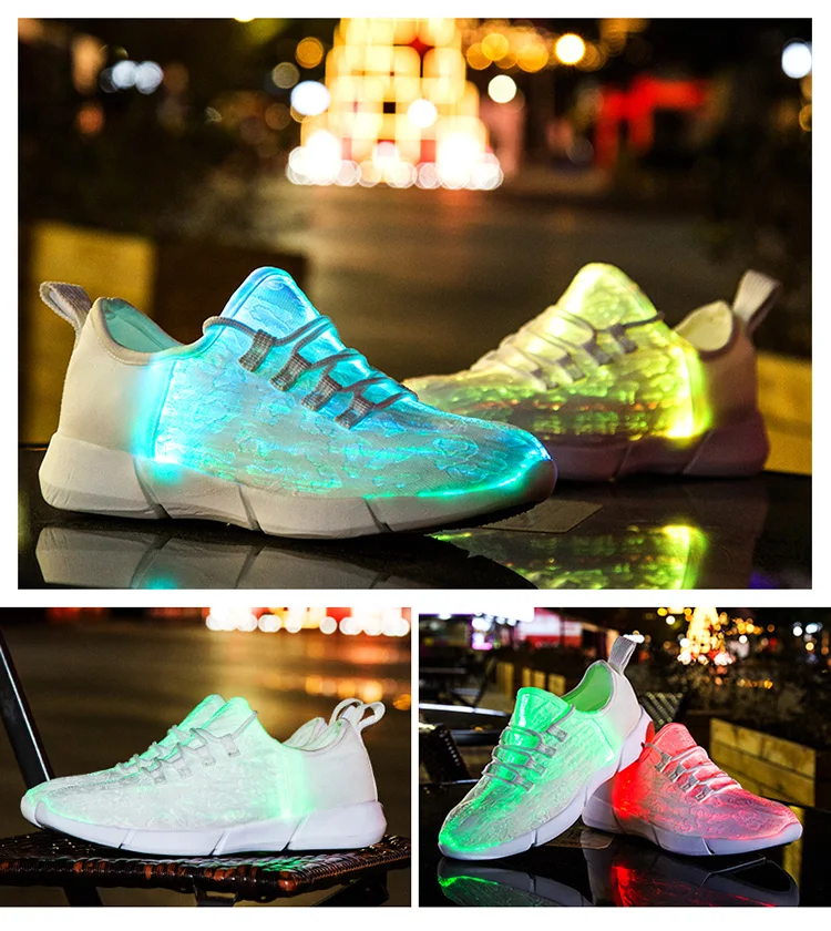 Summer Boy Luminous Glowing Sneakers Men Women Girls Kids LED Light Shoes Children Flashing With Light Adults USB Recharge Shoes children's shoes for sale