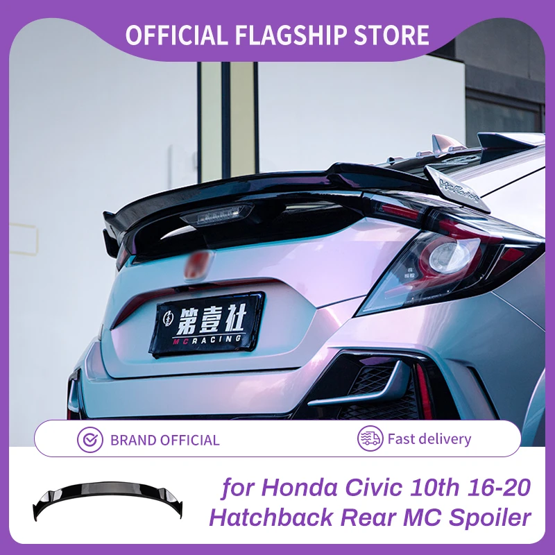 Jdm Car Spoiler For Honda Civic 10th Hatchback Rear Spoiler Mc Style ...