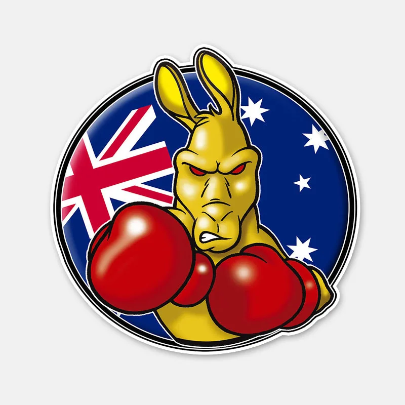 

11CM*11CM Sport Boxing Kangaroo Motorcycle Car Sticker Decal Accessories