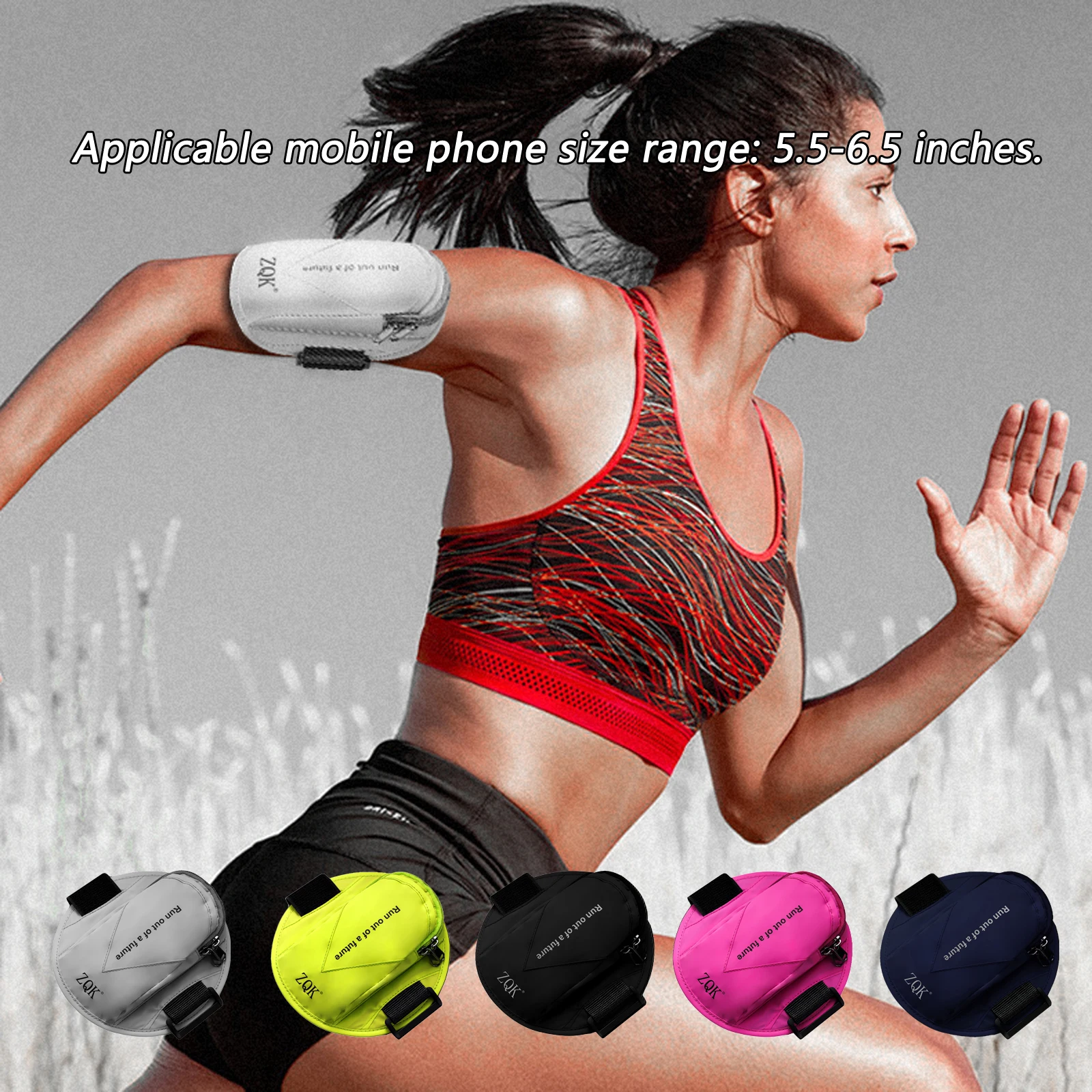 

Sweat-proof Running Armband Portable Mobile Phone Arm Bag Reflective Outdoor Sports Armlet