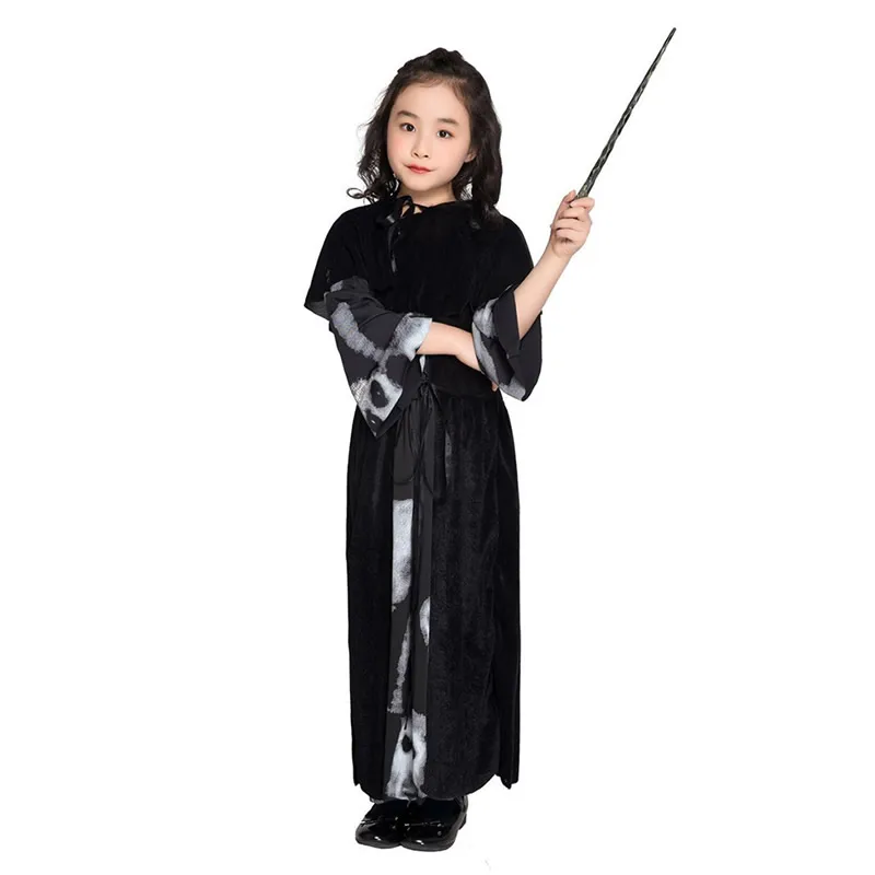 Платье-пачка «злой королевы» для девочек, костюм ведьмы для косплея, детское праздничное бальное платье, детская одежда для ролевых игр - Цвет: Maleficent Dress 3