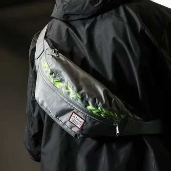 

riding bag dead fly single shoulder bag of design and color street popular logo camouflage splicing his chest package