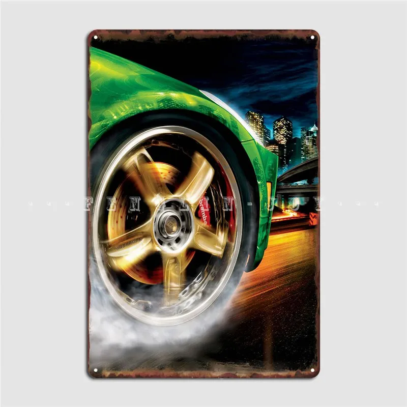 Bisogno Di Speed Underground Poster Metal Plaque Wall Decor Cinema Garage Bar Cave Decoration Tin Sign Poster