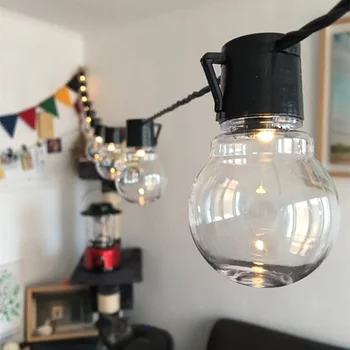 

String Lights White Light / Warm Light Globe Bulb 6m Led Light String Waterproof 20LED Decors Garden Sturdy Lamp Backyard