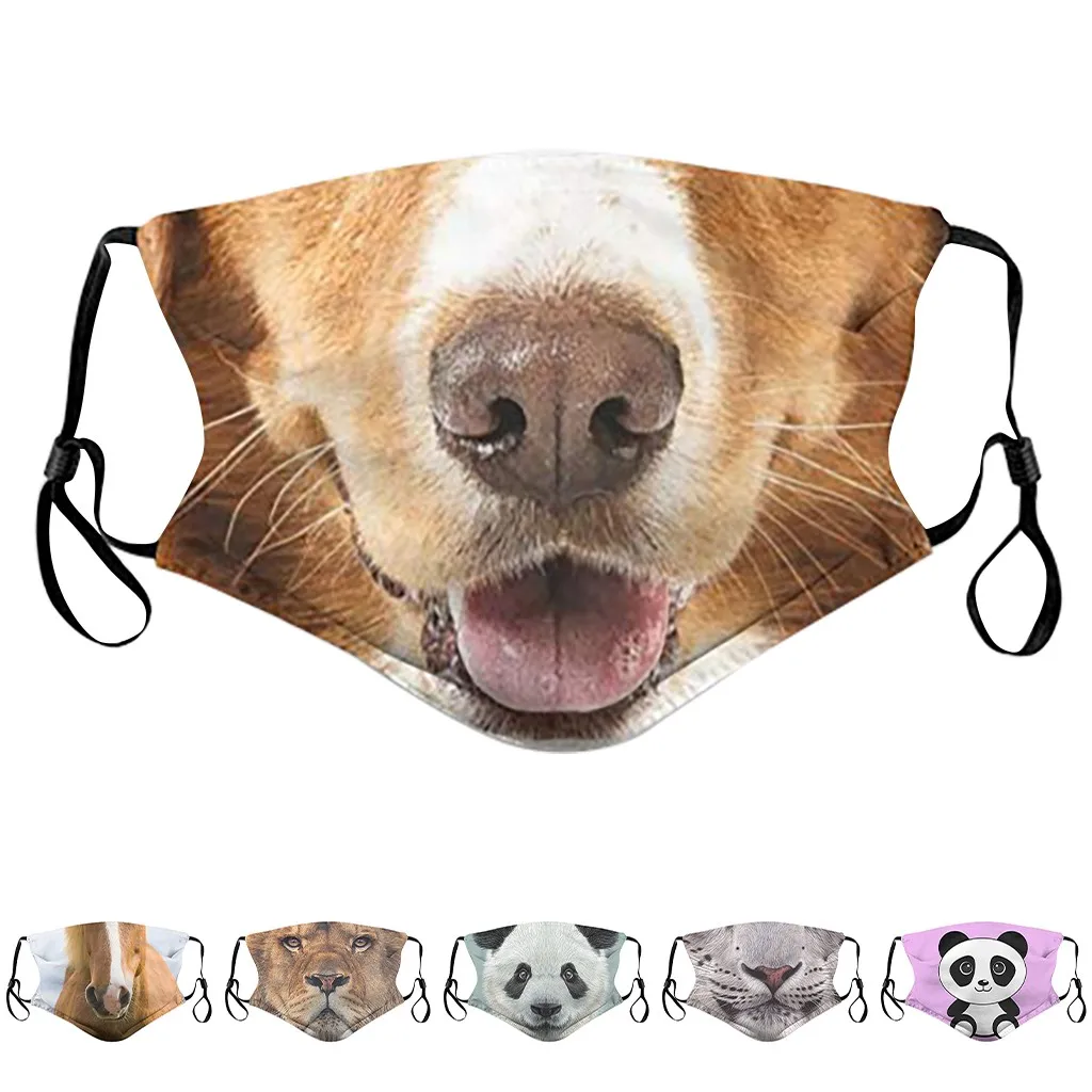 Противопылевая маска для взрослых мужчин и женщин двухслойная забавная защиты