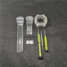 Силиконовый сменный Браслет наручных часов для GX56 резиновый ремешок спортивные водонепроницаемые часы ремни часы прозрачные ободок с инструментами