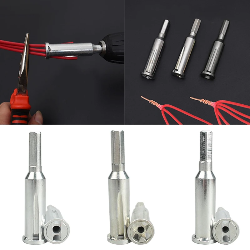 

Electrical Automatic Wire Stripper Line Device Wire Cable Peeling Twisting Connector for 3 To 5 Lines Automatic Wire Stripper