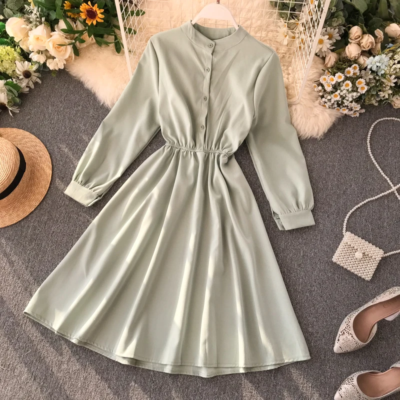 ALPHALMODA модный жилет с поясом+ платье с длинными рукавами комплект из 2 предметов, однобортное платье-рубашка, вязальный резервуар, Женский Повседневный осенний комплект