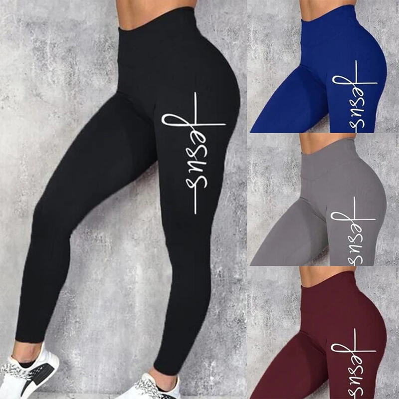 Sfit, женские модные Леггинсы для йоги, с буквенным принтом, штаны для йоги, модные, высокая талия, тонкие, пуш-ап леггинсы,, бесшовные леггинсы для спортзала