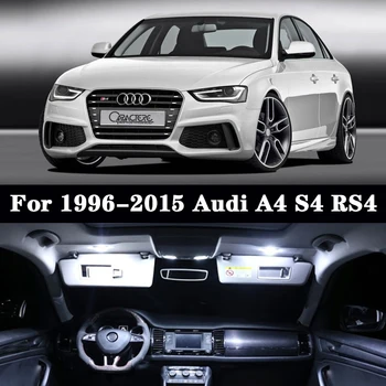 

Canbus Error Free LED Interior Light Kit Package for 1996 1997 -2015 Audi A4 S4 RS4 B5 B6 B7 B8 Car Accessories Map Dome Light