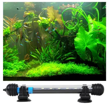 

EU Plug Aquarium Lights Fish Tank Bar Underwater Submersible Waterproof Clip Lamp 18cm 6 LED 5050 SMD White Light Aquarium
