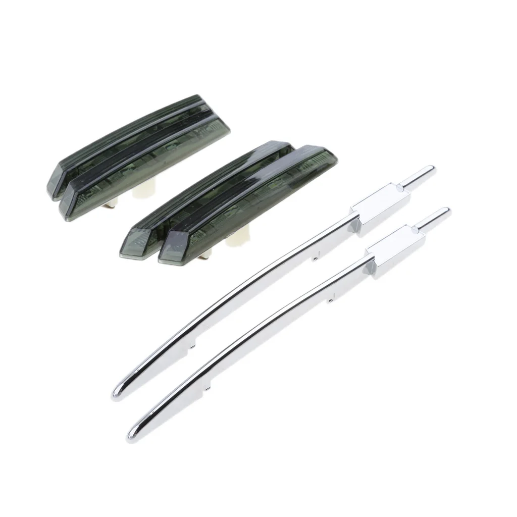 2x Smoke Side Marker Lights for BMW E60 E61 E81 E82 E87 E90 E91 E92 Black