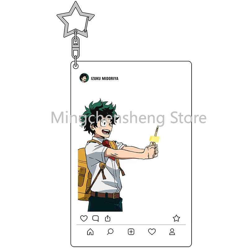 Брелок Аниме My Hero Academia Bakugou Katsuki Todoroki Shoto Midoriya Izuku кольцо для ключей на рюкзак