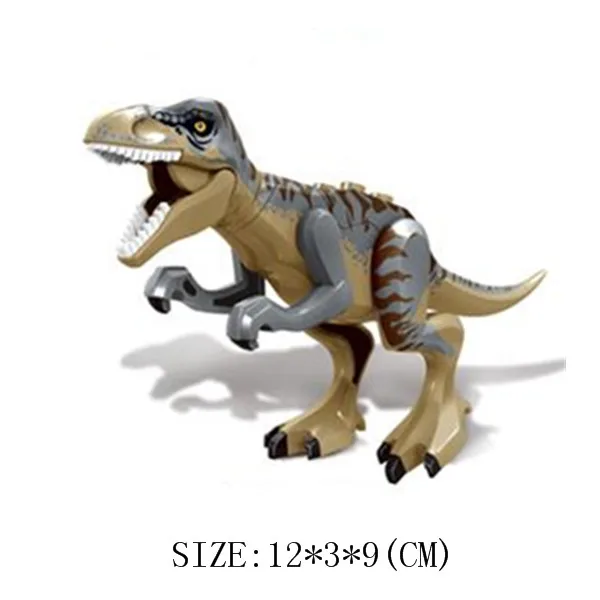 80 шт. Парк Юрского Периода Динозавры овраптор indominius Rex Baryonyx тираннозавр рекс фигурки строительные блоки кирпичи детские игрушки