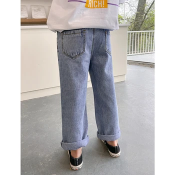 

Children's Jeans 2020 Spring and Summer New Loose-fitting Casual Pants Girls Thin Section Pants