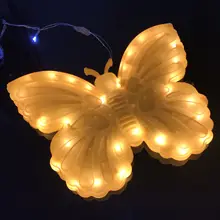 Светодиодный фонарь подсветки с динамической бабочкой, подвеска с пятиконечной звездой, уличное освещение, праздничное освещение