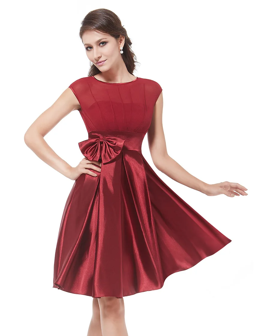 

[Sale] 2020 Summer Hollow out Crew Neck Waist Bow Fashion Generous Evening Gown Dress Women's
