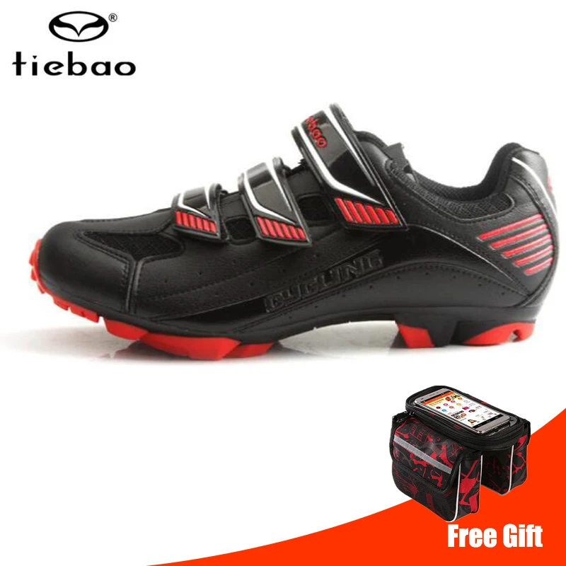 add bag Tiebao велосипедная обувь добавить педаль Набор Sapatilha Ciclismo Mtb chaussure vtt bicicleta мужские кроссовки женские горный велосипед велосипедный спорт - Цвет: add bag