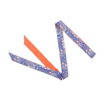 

63" Skinny Faux Silk Neck Ribbon Purse Handle Wraps Bandeau Hair Scarves Neckerchief Scarf Skinny Scarfs for Women