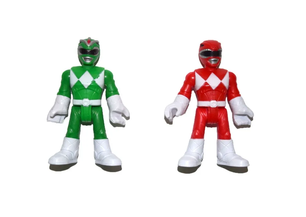 Imaginext красный и зеленый рейнджеры Свободные Фигурки игрушки Рождественский подарок