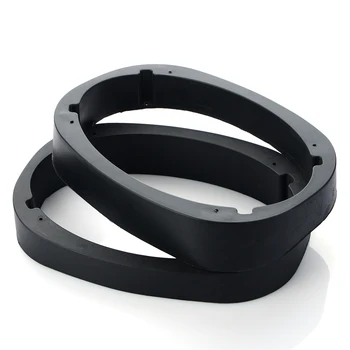 

2pcs 6x9inch Car Audio Stereo Speaker Adapter Mount Black Spacer Rings Bracket Holder for Toyota Nissan Universal Solid Horn Pad