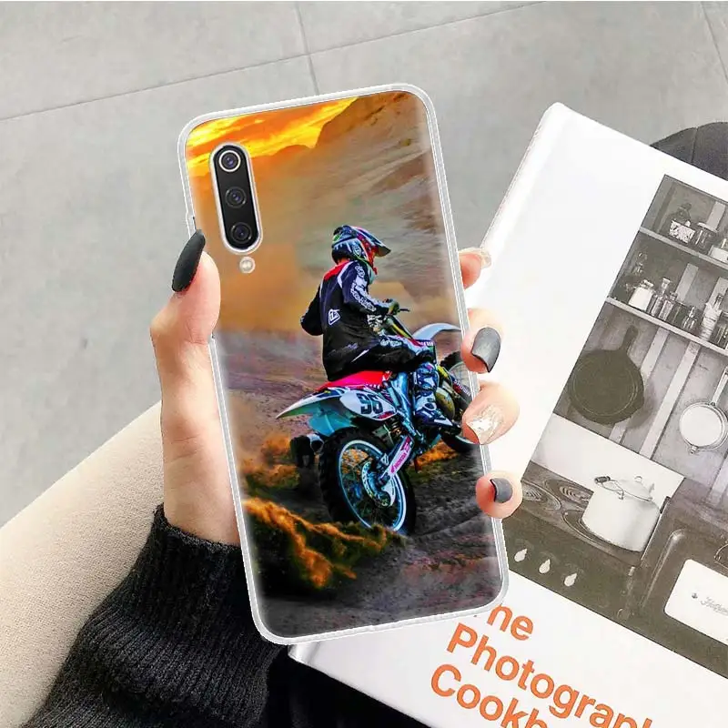 TR130-2 Moto крест dirtbikes чехол для спортивной камеры Xiao mi Red mi Note 7 8 Pro 8A 7A 5 5A 6A 4X S2 K20 mi 5X6X9 8 CC9 F1 чехол для телефона из мягкого ТПУ с рисунком ков - Цвет: TR130-2