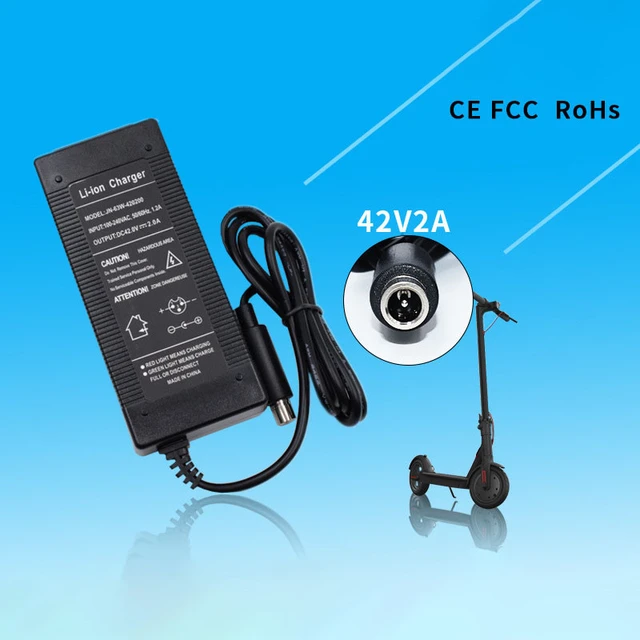 42V 2A Scooter charger Battery Charger Power Supply Adapters Use For Xiaomi  Mijia M365 Electric Scooter Skateboard Accessories - AliExpress