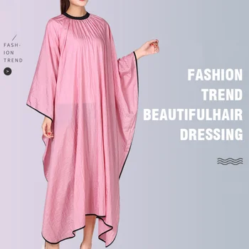 

Exquisite Hairdressing Cape Practical Haircut Cape Hair Cutting Cloak Haircut Gown for Men Women (Pink)